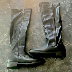 Black over the knee boots Size 7.5
